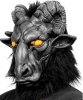 Maska lateksowa na Halloween Baphomet diabeł demon